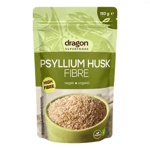 Vỏ Hạt Mã Đề Hữu Cơ, Organic Psyllium Husk Fibre (150g) - DRAGON SUPERFOODS